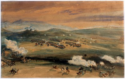 The Charge of the Light Brigade at the Battle of Balaklava, 1854 by William Crimea Simpson